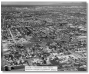 Gardena from Harbor Freeway, looking west, 1968