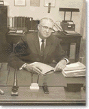 Leland R. Weaver at his desk, c. 1960s