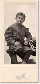 Leland R. Weaver at age six, c. 1906
