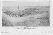 Drawing of National Paper Company factory in South Gate, 1927