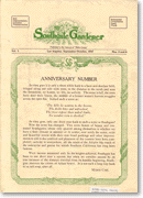 Front page of the 'South Gate Gardener' anniversary issue, 1918