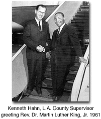 Kenneth Hahn with Dr Martin Luther King, Jr.